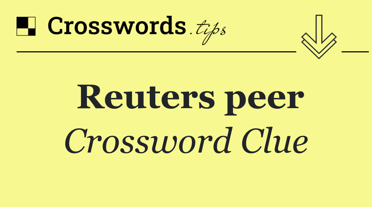 Reuters peer