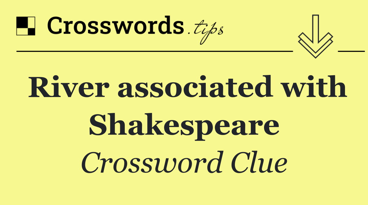 River associated with Shakespeare