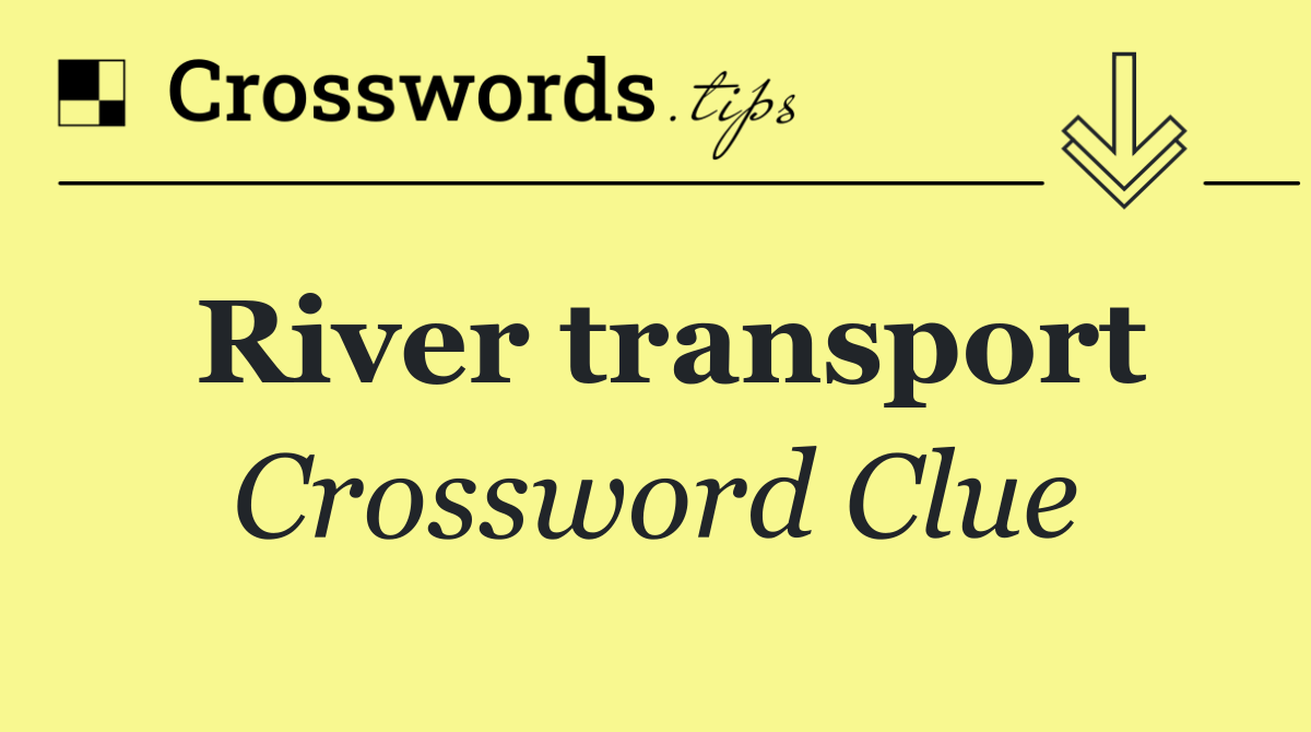 River transport
