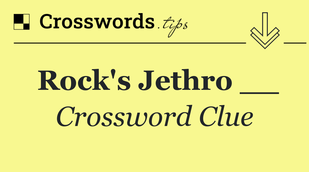 Rock's Jethro __