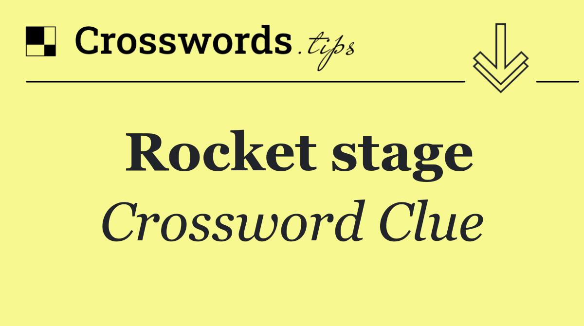 Rocket stage