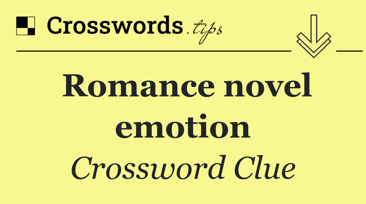Romance novel emotion