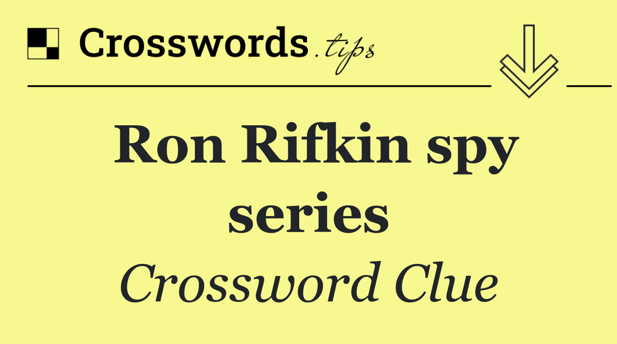 Ron Rifkin spy series