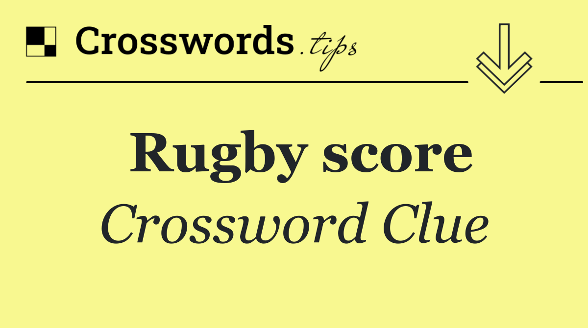 Rugby score