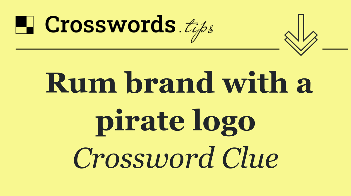 Rum brand with a pirate logo