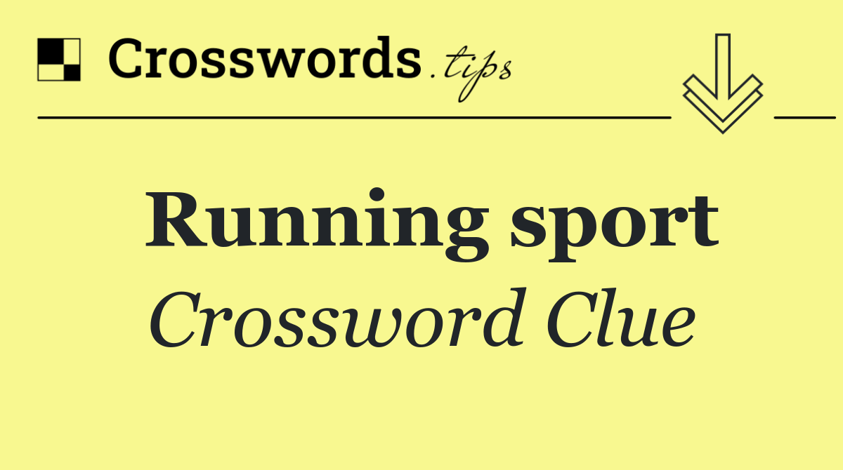 Running sport