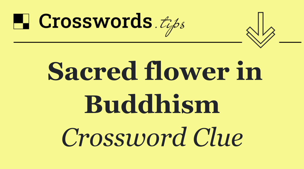 Sacred flower in Buddhism