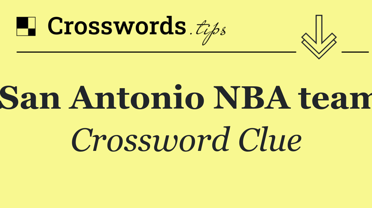 San Antonio NBA team