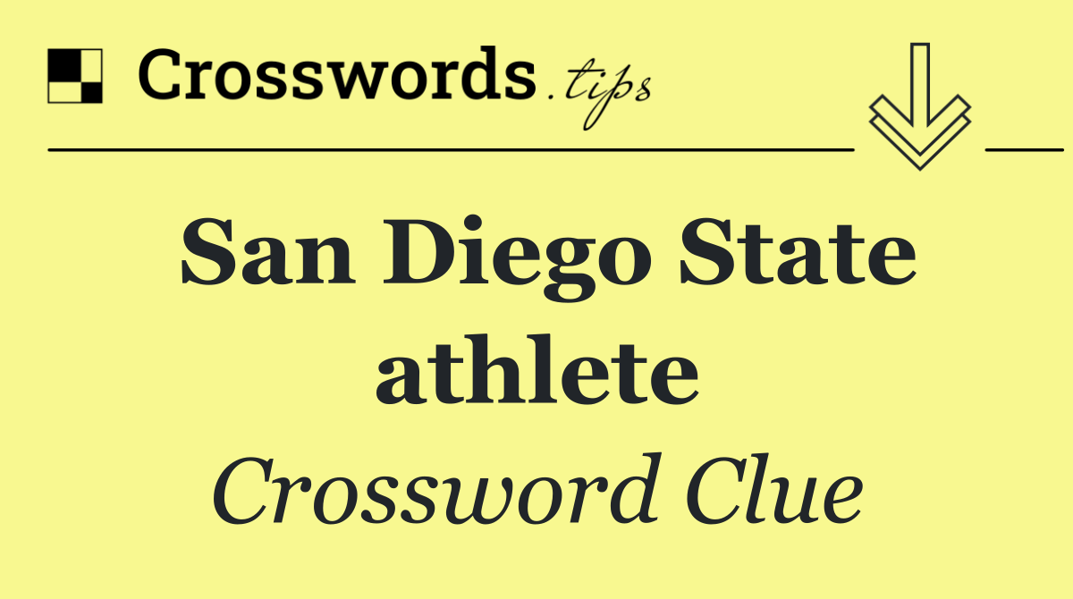 San Diego State athlete