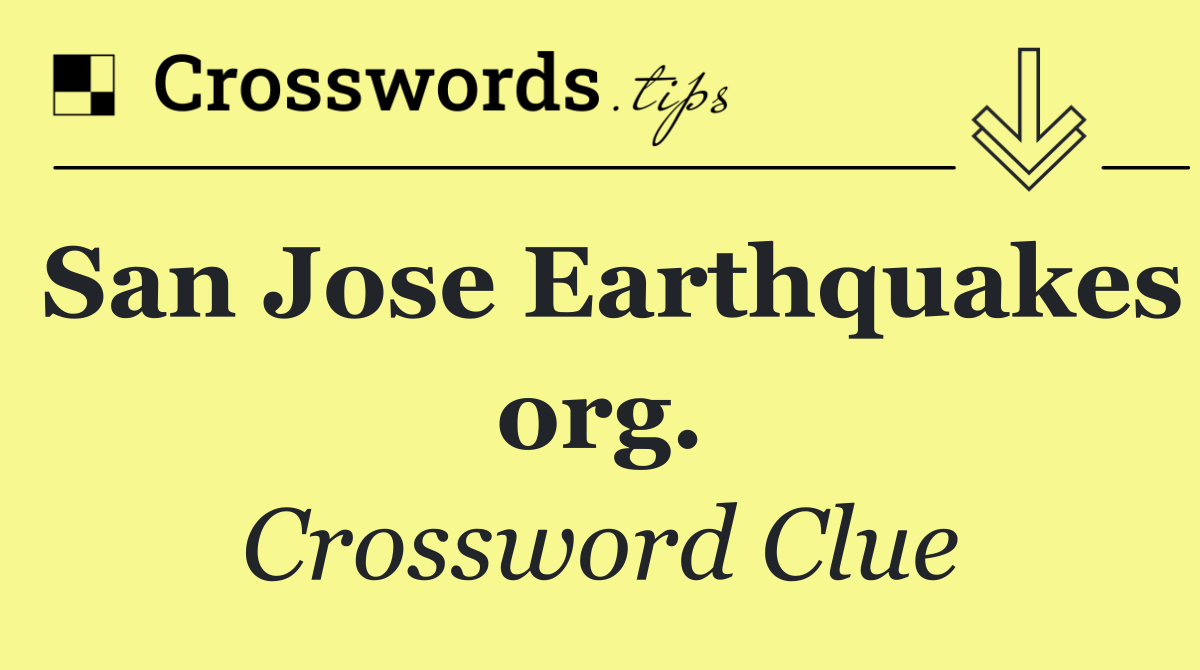 San Jose Earthquakes org.