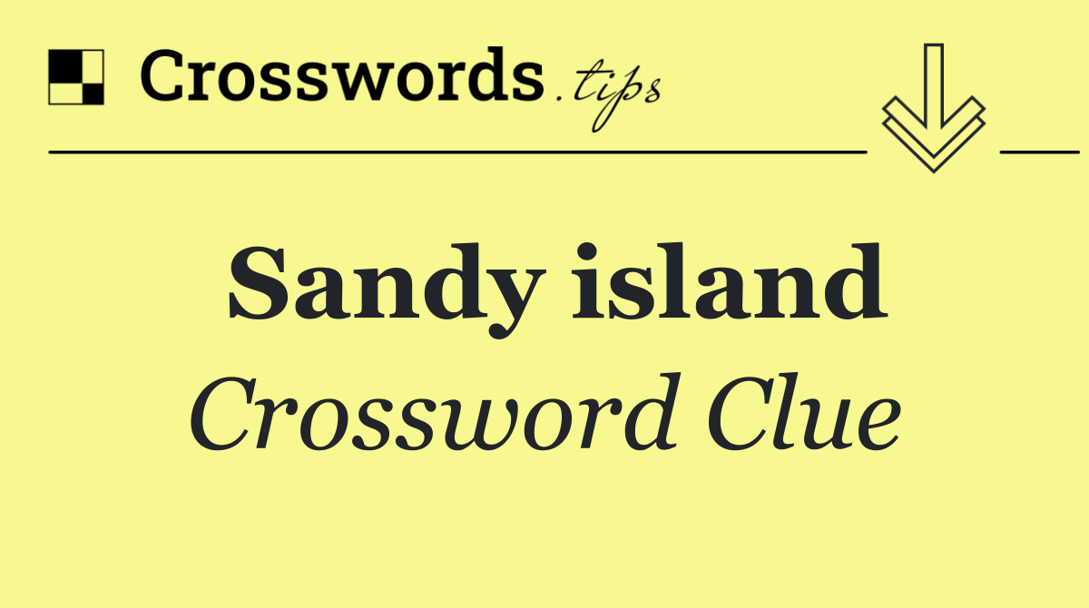 Sandy island