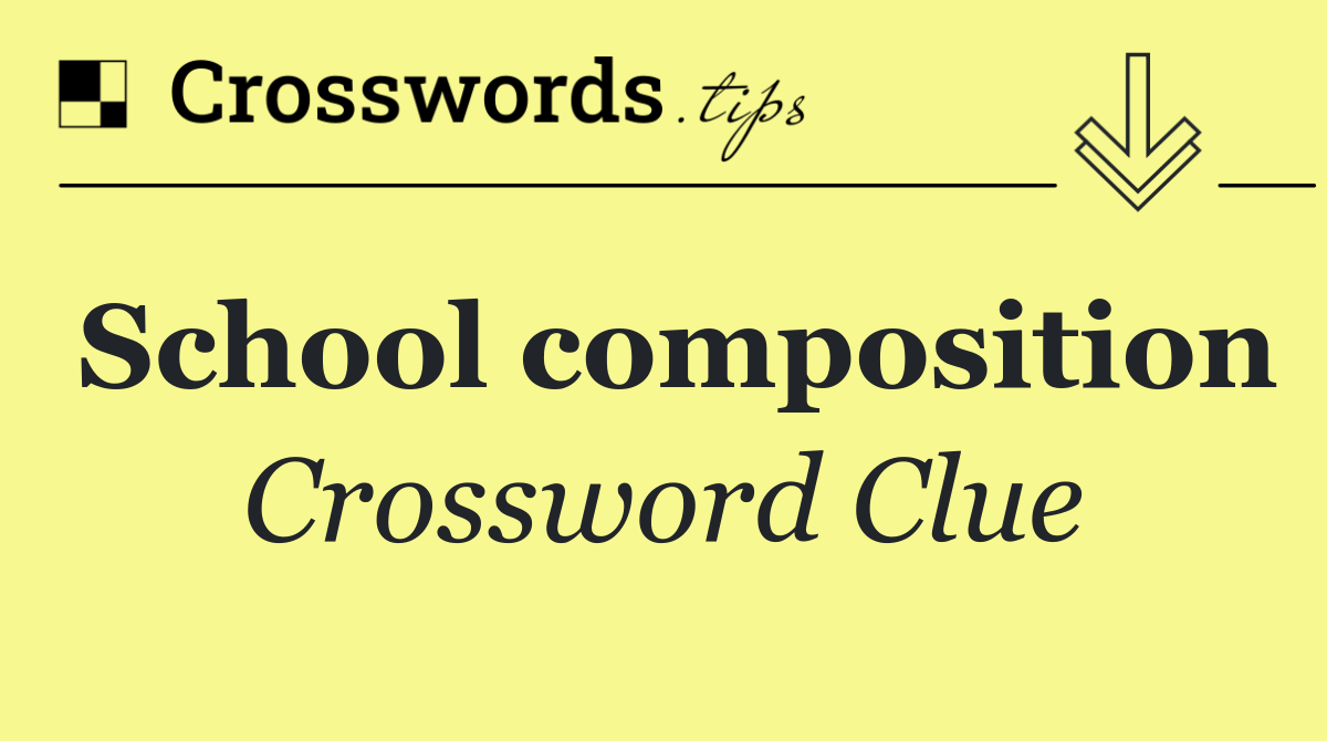 School composition