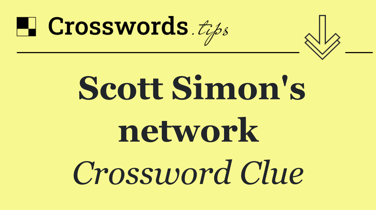 Scott Simon's network