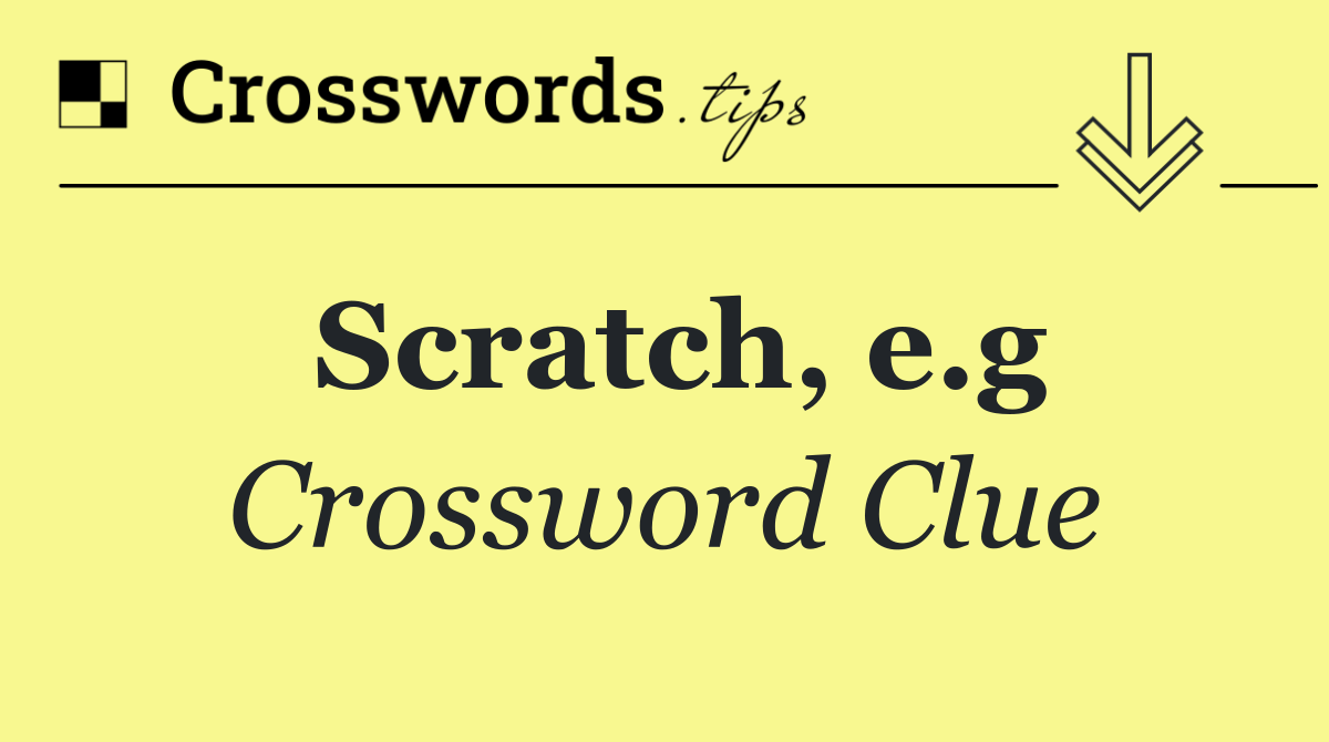 Scratch, e.g