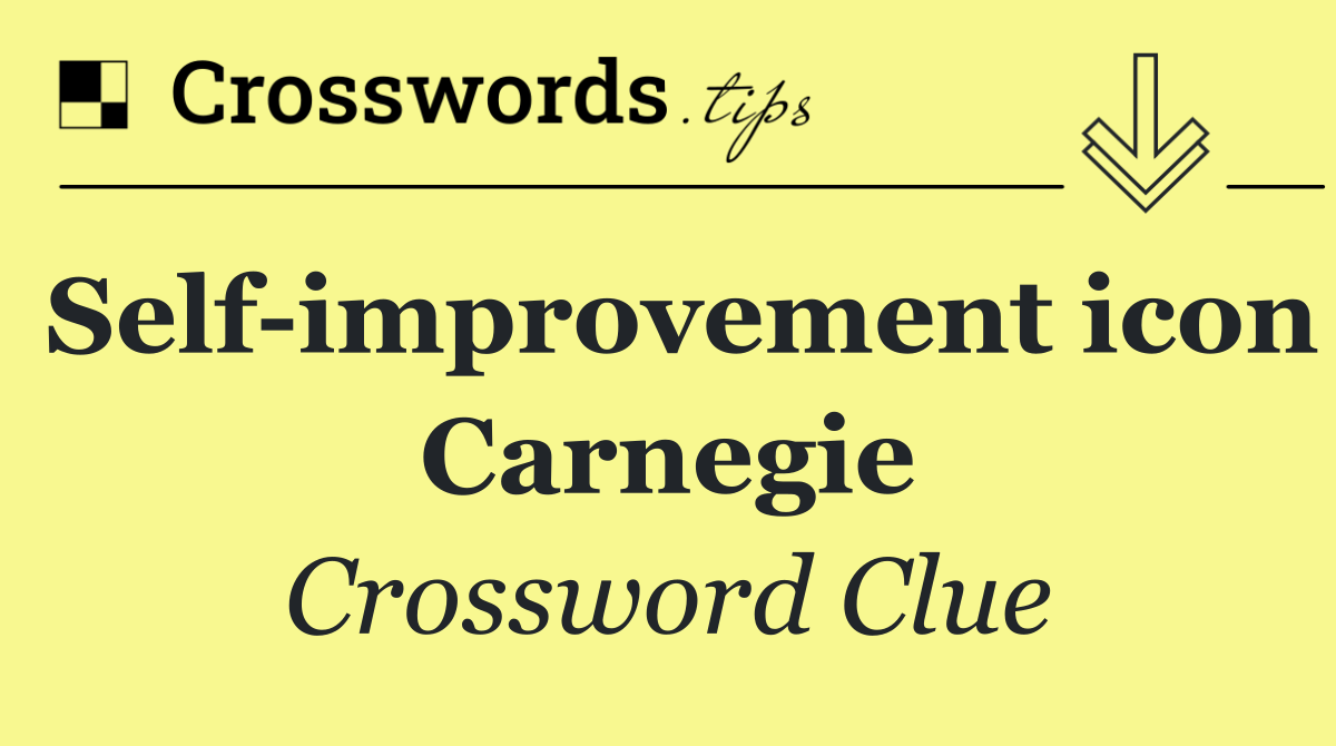 Self improvement icon Carnegie