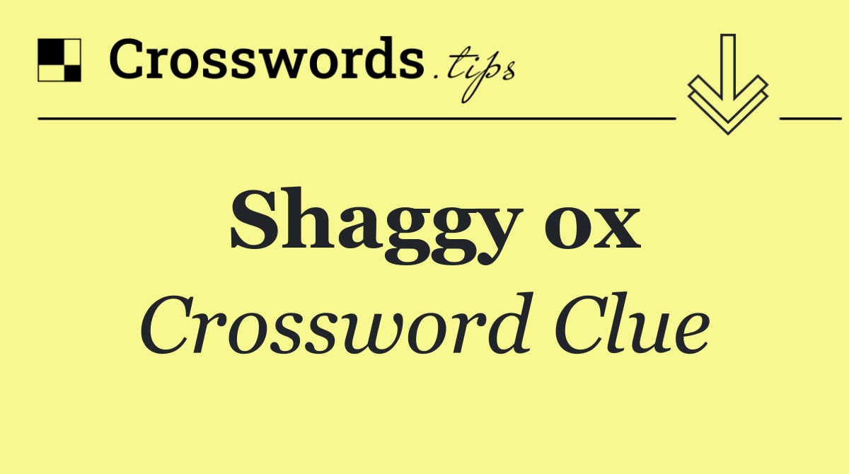 Shaggy ox