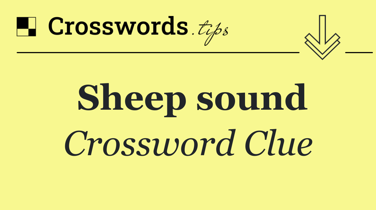 Sheep sound