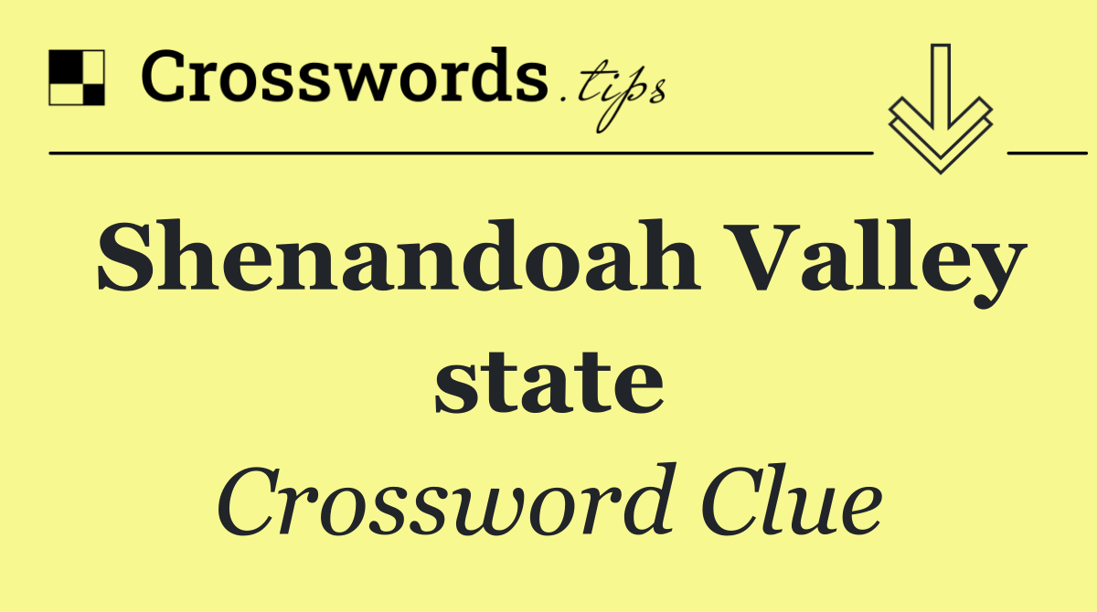 Shenandoah Valley state