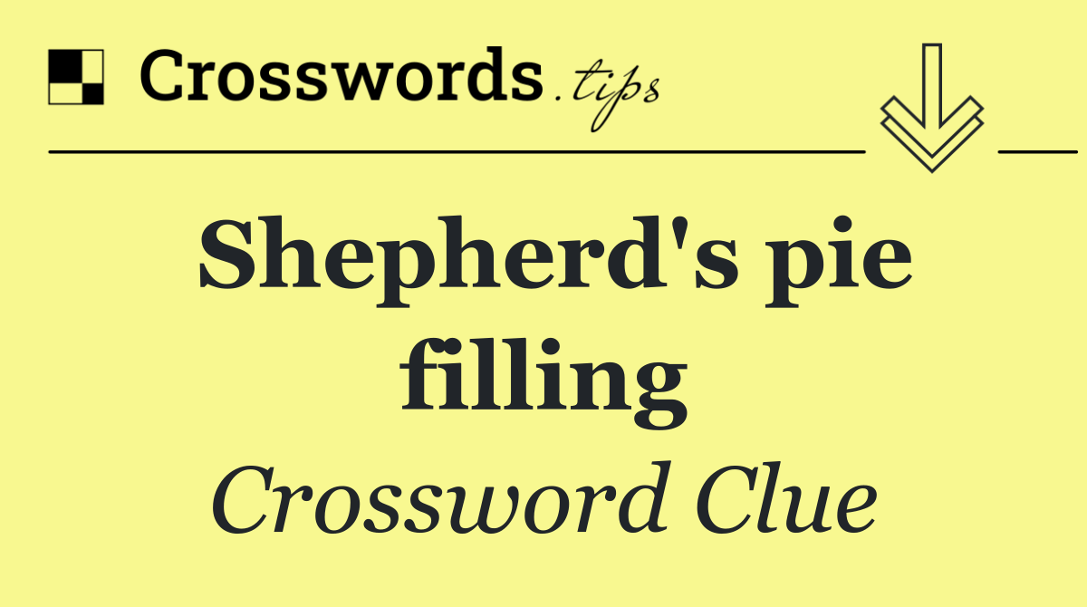 Shepherd's pie filling