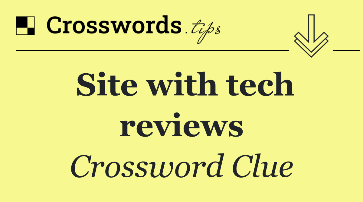 Site with tech reviews