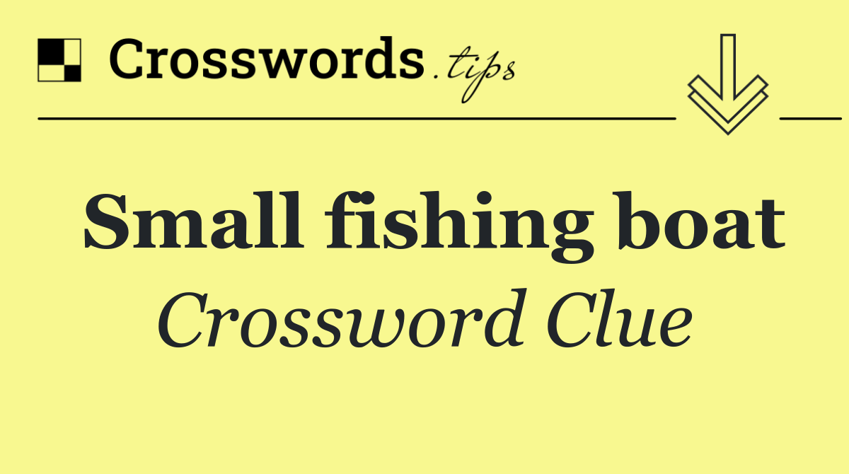 Small fishing boat