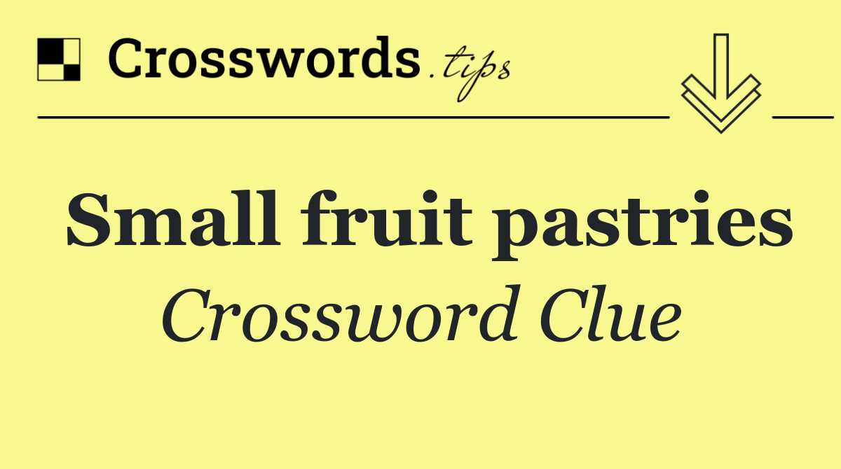 Small fruit pastries