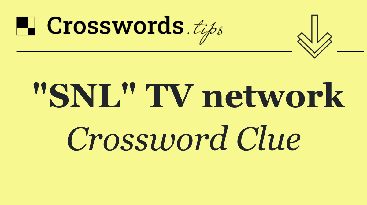 "SNL" TV network