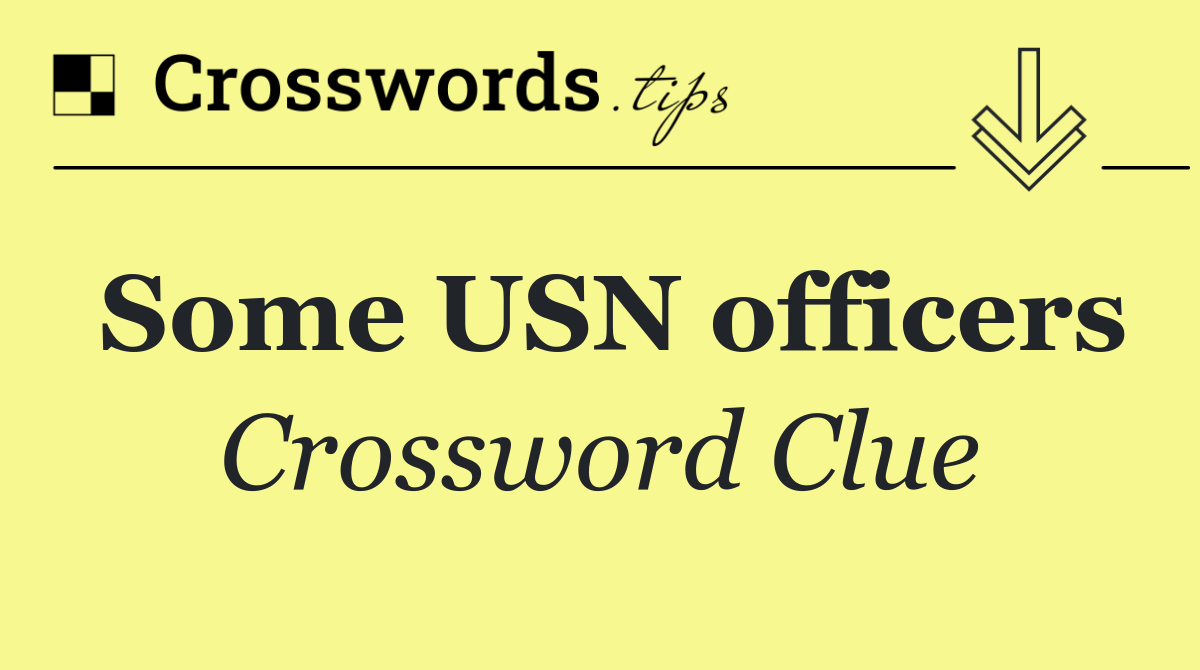 Some USN officers