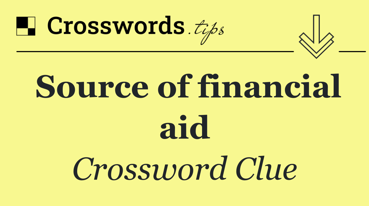 Source of financial aid