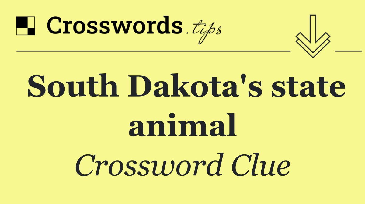 South Dakota's state animal