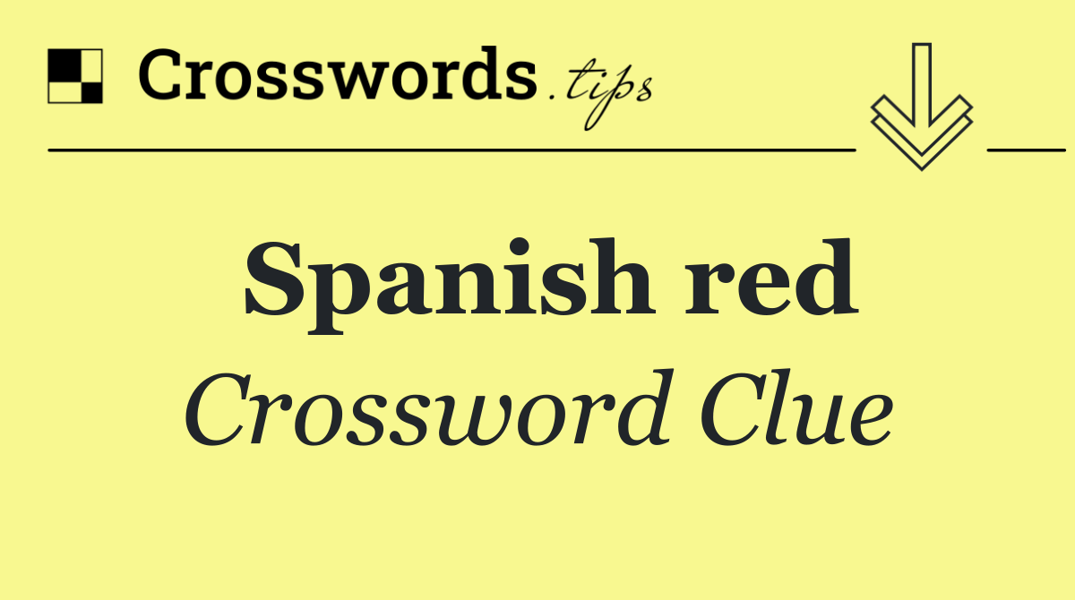 Spanish red
