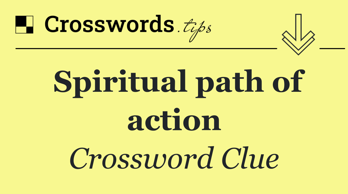 Spiritual path of action