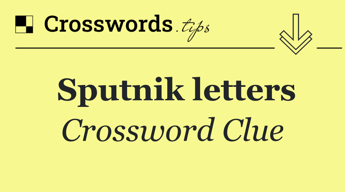 Sputnik letters