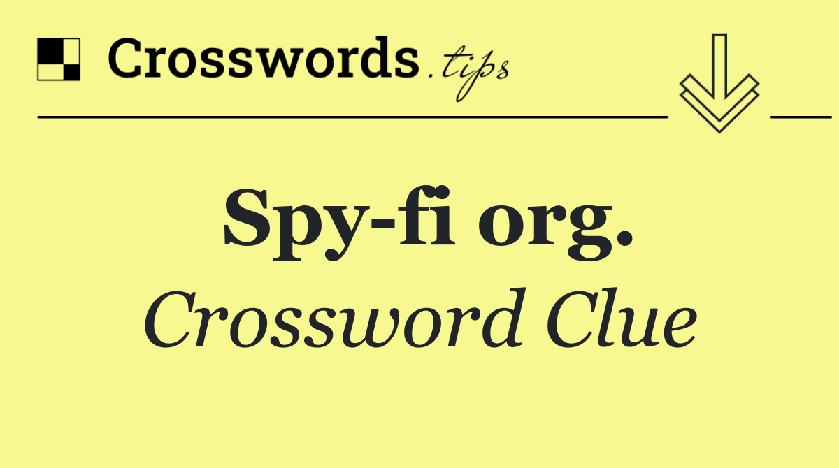 Spy fi org.