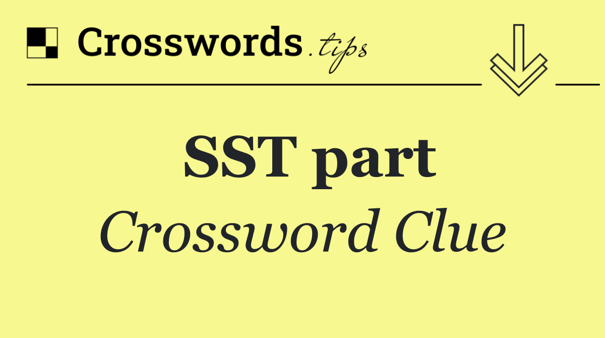 SST part