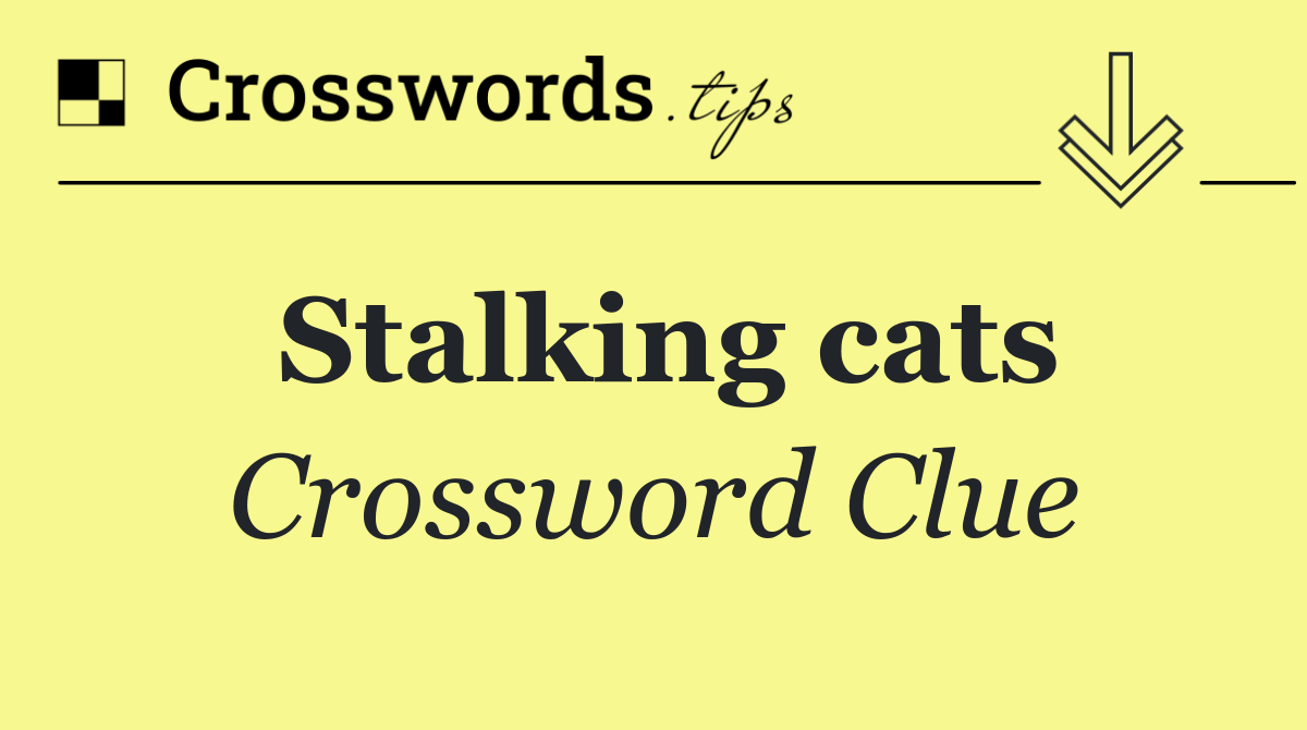 Stalking cats