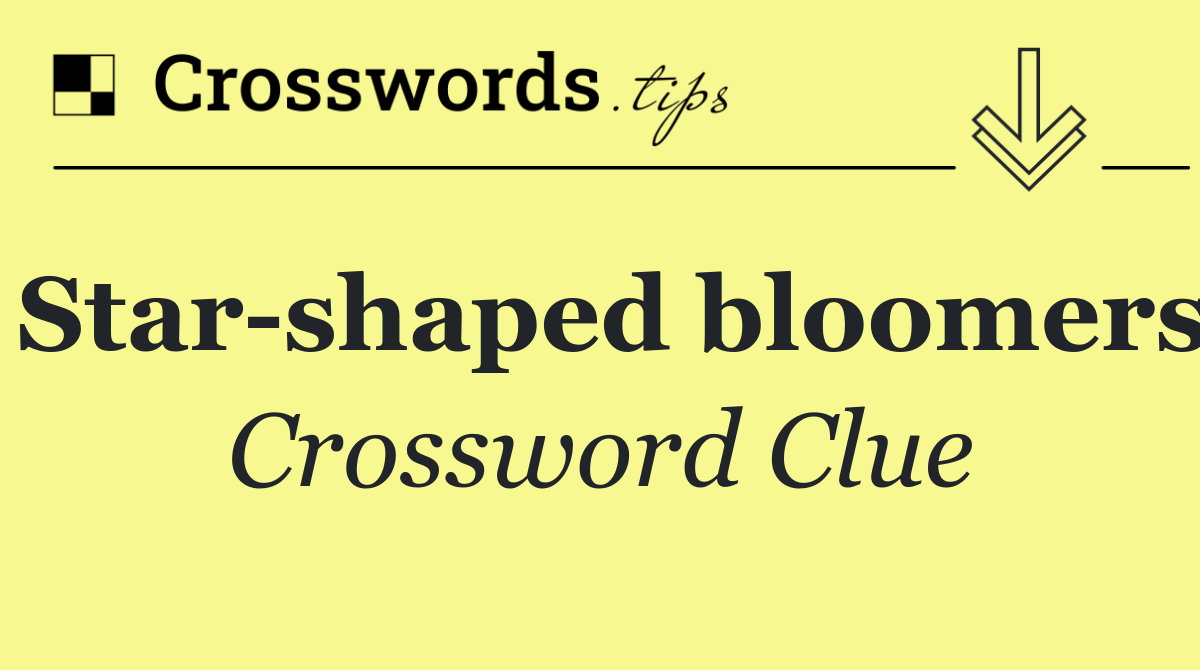 Star shaped bloomers