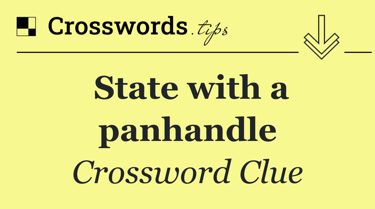 State with a panhandle
