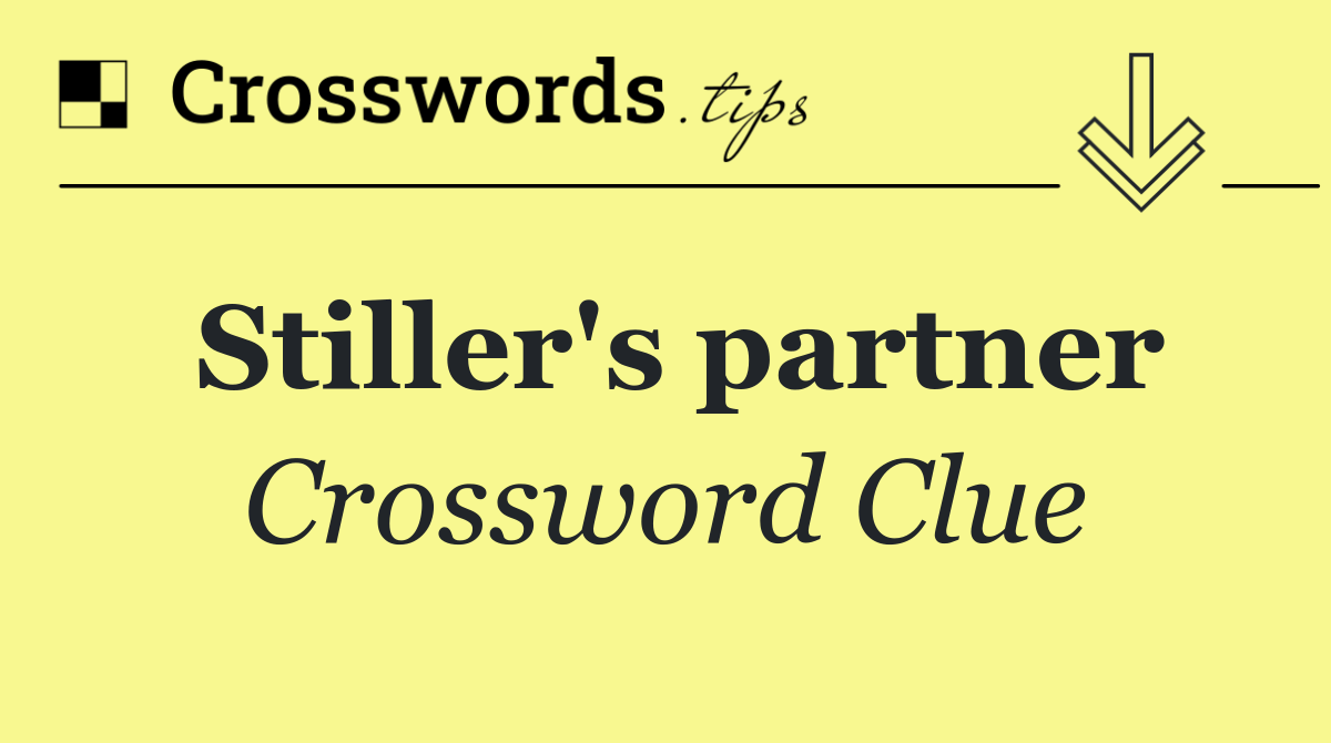 Stiller's partner