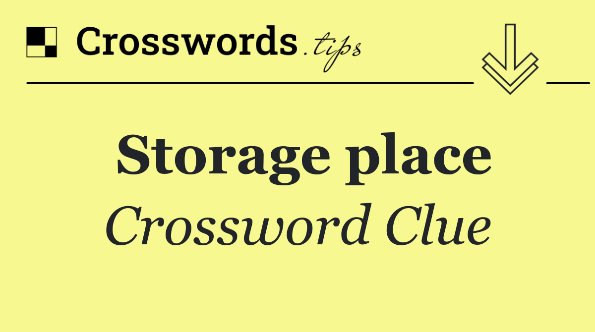 Storage place