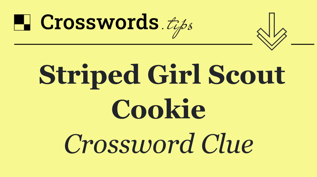 Striped Girl Scout Cookie