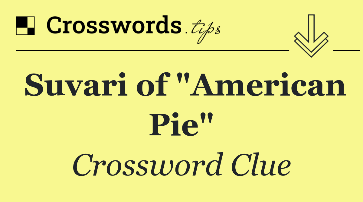 Suvari of "American Pie"