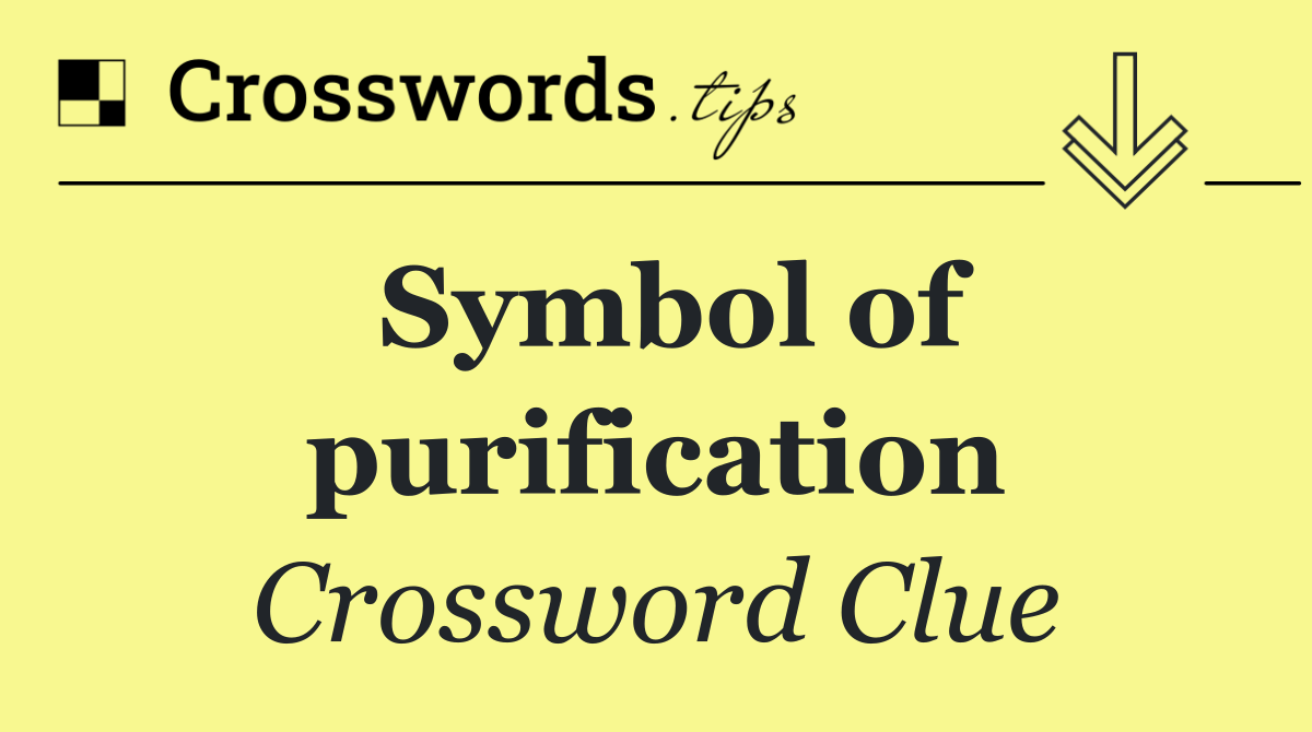 Symbol of purification