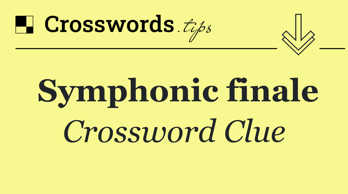 Symphonic finale