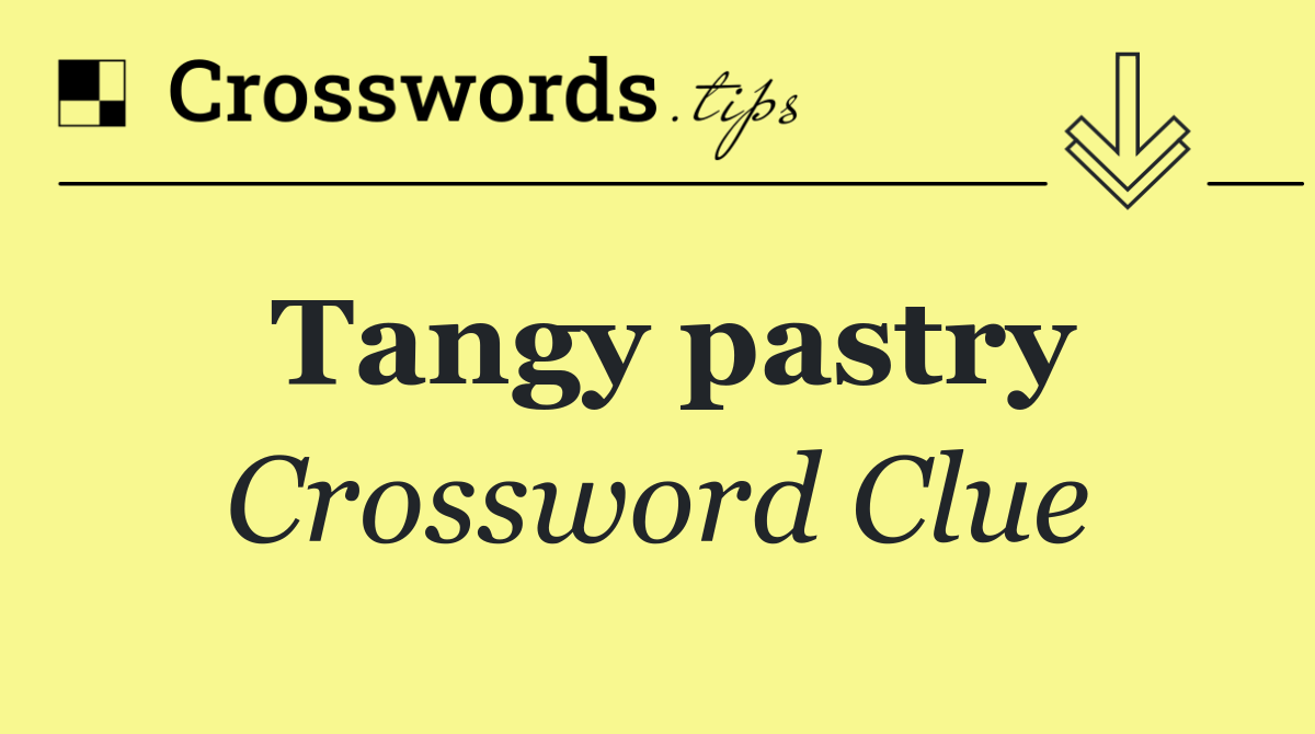 Tangy pastry