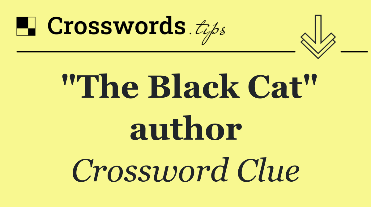 "The Black Cat" author