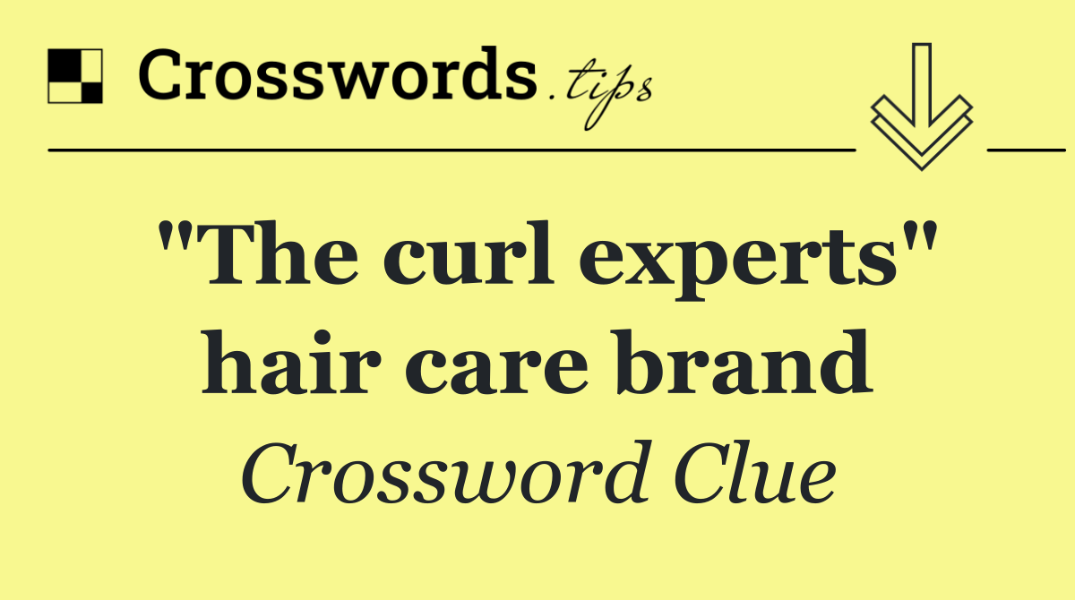 "The curl experts" hair care brand
