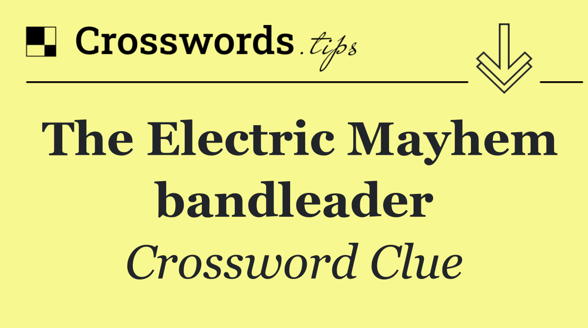The Electric Mayhem bandleader