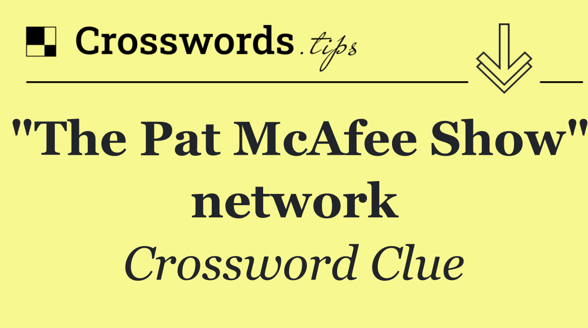 "The Pat McAfee Show" network