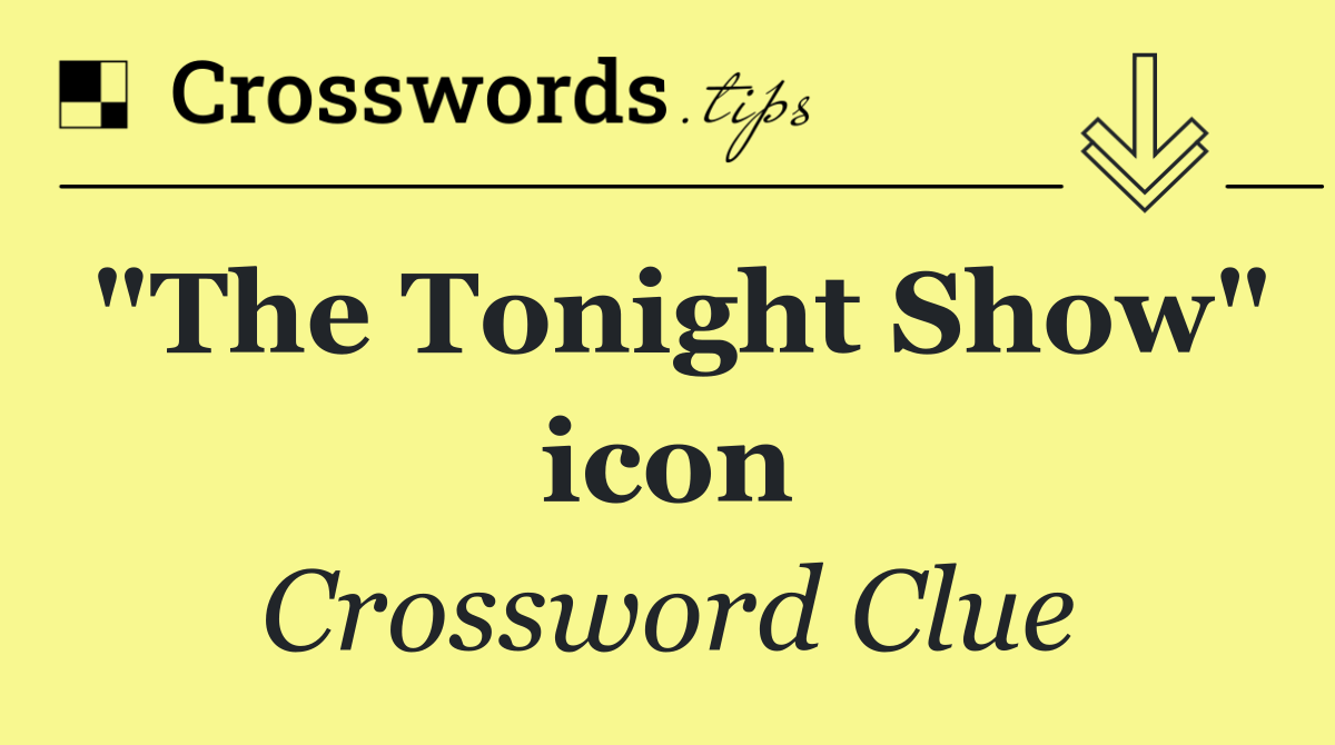 "The Tonight Show" icon